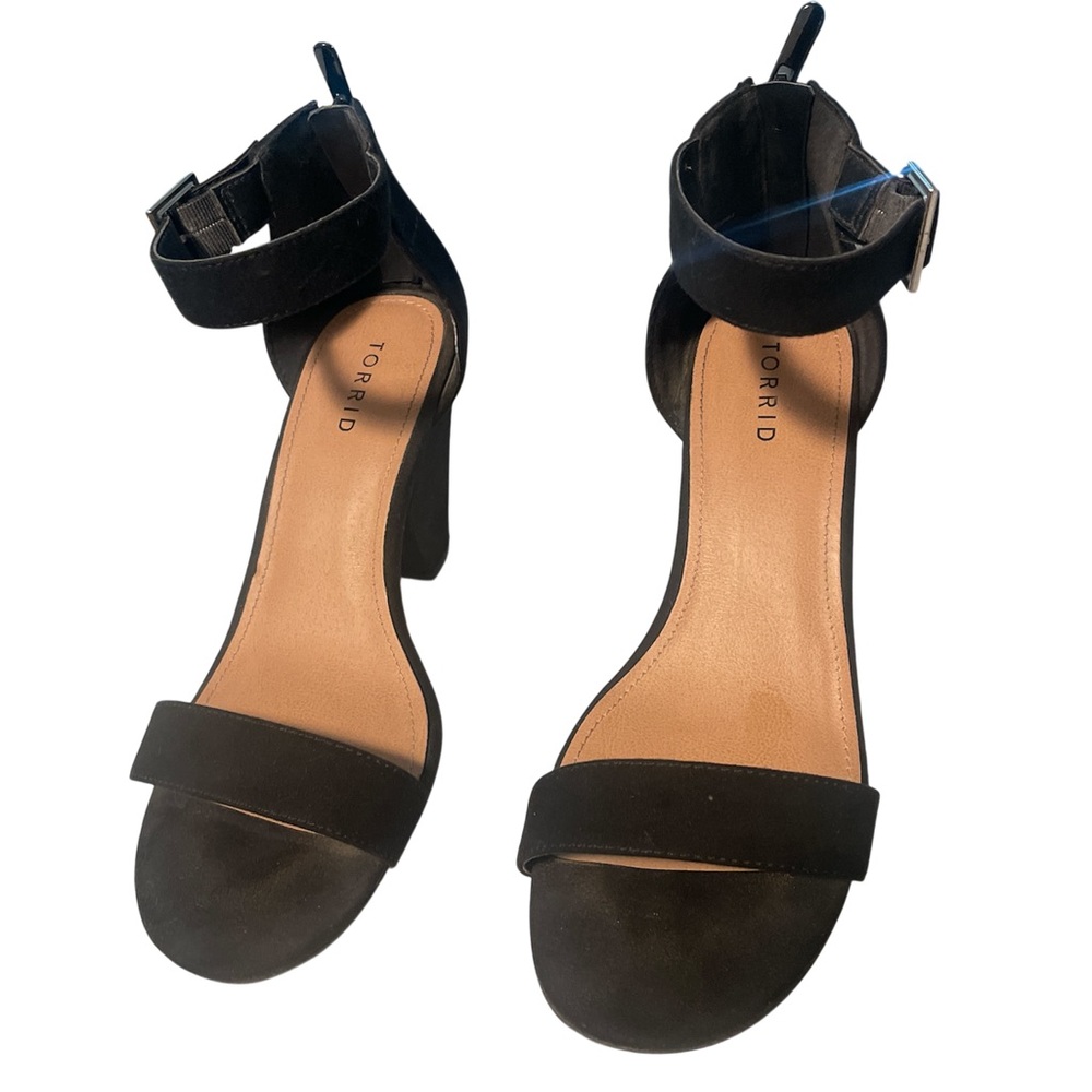 Torrid Black Ankle Strap Heels